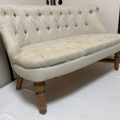 無料　アンティーク　2人掛けチェアの画像