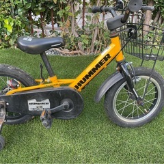 ハマー　14インチ　自転車　補助輪付きの画像