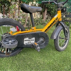 ハマー　14インチ　自転車　補助輪付きの画像