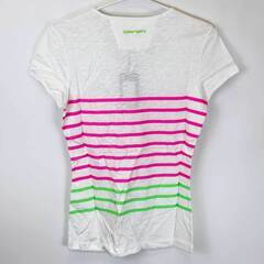 【未使用】ピカー 半袖Tシャツ ライディングシャツ FLORA NG SHIRT + NEON 34 ホワイト 6024 レディース PIKEUR 乗馬 馬術の画像