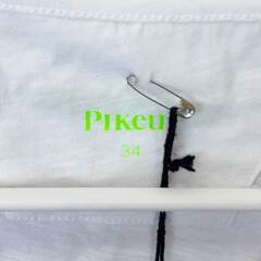 【未使用】ピカー 半袖Tシャツ ライディングシャツ FLORA NG SHIRT + NEON 34 ホワイト 6024 レディース PIKEUR 乗馬 馬術の画像