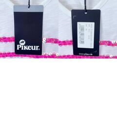 【未使用】ピカー 半袖Tシャツ ライディングシャツ FLORA NG SHIRT + NEON 34 ホワイト 6024 レディース PIKEUR 乗馬 馬術の画像