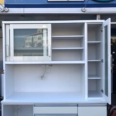 【倉庫保管】レンジボード ROSETTA 145 キッチン収納 【送料に設置費込み】🚚自社配送時💳代引き可🚚(現金、クレジット、スマホ決済対応)の画像