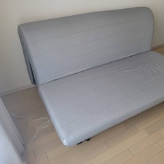 ソファー IKEA ソファーベッド LYCKSELE LÖVÅS（リクセーレ ローボース） ヴァンスブロー ダークグレーカバー付きの画像