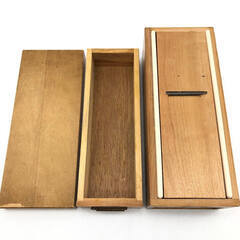 ss7965　特選 木工 鰹節削り器 かつ箱 かつお節 けずり器 スライサー 箱型 木製 カンナ式 日本製 レトロ雑貨 調理器具 かつお節削り器 中古の画像