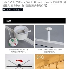 【美品】スポットライト用ダクトレールの画像