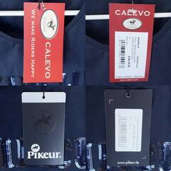 【未使用】ピカー 半袖Tシャツ ライディングシャツ ULJANA SHIRT PREMIUM 36 ネイビー 324500 レディース PIKEUR 乗馬 馬術の画像