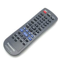 ss7966　 Panasonic DVDプレーヤー DVD-S500-K 再生専用 ブラック リモコン付き 取扱説明書付 元箱付 パナソニック DVD アナログ出力 薄型 黒 DVDプレイヤー 中古の画像