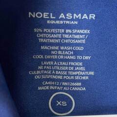 【未使用】NOEL ASMAR ノエルアスマール ポロシャツ 半袖 ライディングシャツ XS ネイビー AE3056 レディース 乗馬 馬術の画像