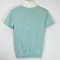 【未使用】NOEL ASMAR ノエルアスマール ハーフジップ 半袖 ライディングシャツ XS アクア AE2046 レディース 乗馬 馬術の画像