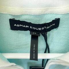 【未使用】NOEL ASMAR ノエルアスマール ハーフジップ 半袖 ライディングシャツ XS アクア AE2046 レディース 乗馬 馬術の画像