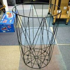 ☆オーヤマ ワイヤースチールテーブル Mサイズ 直径400mm 高さ580mm WTL-4058 サイドテーブル ウォールナット 札幌市 豊平区 平岸店の画像