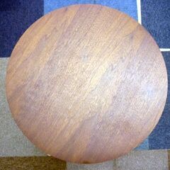 ☆オーヤマ ワイヤースチールテーブル Mサイズ 直径400mm 高さ580mm WTL-4058 サイドテーブル ウォールナット 札幌市 豊平区 平岸店の画像