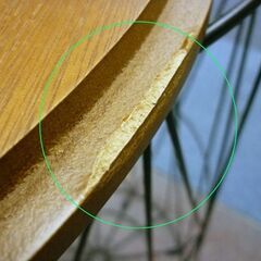 ☆オーヤマ ワイヤースチールテーブル Mサイズ 直径400mm 高さ580mm WTL-4058 サイドテーブル ウォールナット 札幌市 豊平区 平岸店の画像