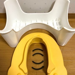 【決まりました】【トイトレ応援セット】リッチェルソフト補助便座とDr.Labo踏み補助台の画像