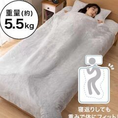 ニトリの重い毛布の画像