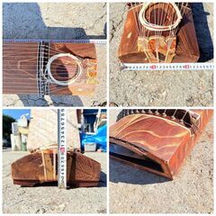 【❗️✨インテリア用にも◎✨❗️】和琴 琴 全長188cm アンティーク 和楽器 古民家風インテリア ✨簡易清掃済み❗️の画像