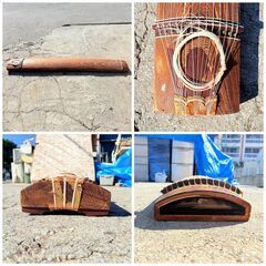 【❗️✨インテリア用にも◎✨❗️】和琴 琴 全長188cm アンティーク 和楽器 古民家風インテリア ✨簡易清掃済み❗️の画像