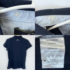 【未使用】HV POLO ポロシャツ 半袖 ライディングシャツ CHANTON S ネイビー 115884 レディース 乗馬 馬術の画像