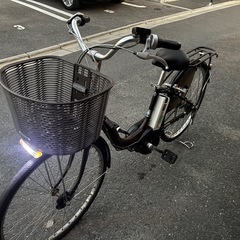 BRIDGESTONE assista アシスト自転車 ブラウン前面バスケット付きの画像