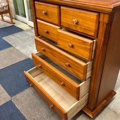 K2511-377 プリマ リビングハイチェスト 5段 キズ汚れ有りの画像