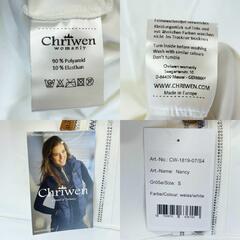 【未使用】Chriwen クリューベン ハーフジップ 長袖 ライディングシャツ Nancy S ホワイト レディース 乗馬 馬術の画像