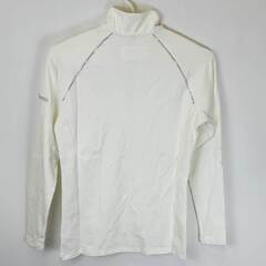 【未使用】Chriwen クリューベン ハーフジップ 長袖 ライディングシャツ Nancy S ホワイト レディース 乗馬 馬術の画像