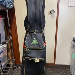 ジャンボ尾崎　キャディーバッグ　ゴルフバック　J's　尾崎将司　黒　送料無料 ブラック　刺繍　レア品 キャディバッグ　記念品の画像