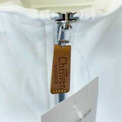 【未使用】Chriwen クリューベン ハーフジップ 長袖 ライディングシャツ Gladys S ホワイト レディース 乗馬 馬術の画像