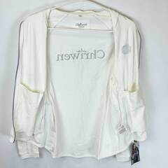 【未使用】Chriwen クリューベン ハーフジップ 長袖 ライディングシャツ Gladys S ホワイト レディース 乗馬 馬術の画像