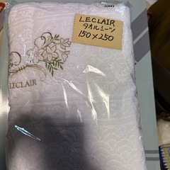 LECLAIRタオルシーツ　ピンクと白の画像