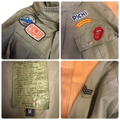 韓国製 circle フード付 M-65タイプ ミリタリージャケット Mサイズの画像