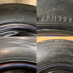 値下げ！！【新品】ブリジストンGL-R！LTタイヤ4本！215/65r16！16インチホイール付きの画像