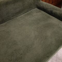 2人掛けソファー　グリーン　緑の画像
