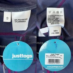 Just Togs ハーフジップ 長袖 ライディングシャツ AIR COOL SPORT RIDER S グレー レディース 乗馬 馬術の画像