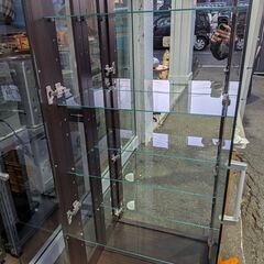 苫小牧発 鏡張り ショーケース 宝飾品 アクセサリー ジュエリー 現状でのお渡しの画像