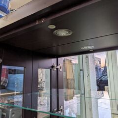 苫小牧発 鏡張り ショーケース 宝飾品 アクセサリー ジュエリー 現状でのお渡しの画像