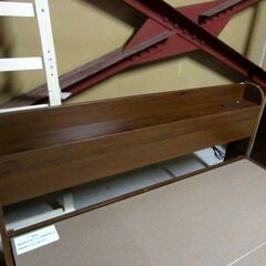 ② モダンデコ フレームのみ ダブルベッド 幅141×全長212×高さ70.5cm コンセントあり 宮付き 引き出し付き ベッド下収納 ダブルサイズ 苫小牧西店の画像