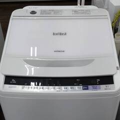 【リユ-スのサカイ広島石内店】ジモティ割！/8kg洗濯機/日立/2018年製/クリ-ニング済み/HG-8006/広島市 洗濯機　佐伯区 洗濯機　南区 洗濯機　西区 洗濯機　東区 洗濯機　中区 洗濯機　安佐南区 洗濯機　安佐北区 洗濯機　安芸区 洗濯機　府中町 洗濯機　海田町 洗濯機　熊野町 洗濯機　坂町 洗濯機　廿日市市 洗濯機の画像