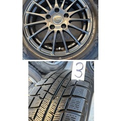 美品！15インチスタッドレスタイヤ付きホイール の画像