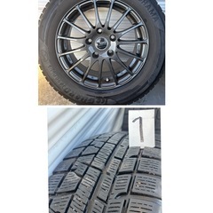 美品！15インチスタッドレスタイヤ付きホイール の画像