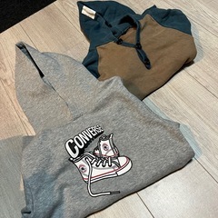 【130】アディダススウェット上下3着、コンバースなどパーカー2着、アディダスなどウインドブレーカー2着の画像