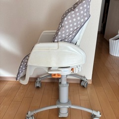 【Aprica】ハイローベッド＆チェア パノラマ（ベージュ）手動・高さ調節可の画像