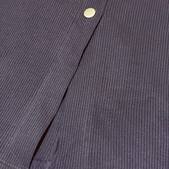 リブニットスカート ロングタイトスカート スリット入り ブラック (L) 【美品】の画像