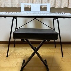 【2022年製】YAMAHA piaggero NP-32WH ヤマハ ピアジェーロ 76鍵 ホワイト 椅子/スタンド【付属品完備】の画像