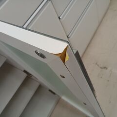 リユースのサカイ栃木店★ジモティ割あり★  レンジ台 ホワイト W88×D53.5×H101 クリーニング済み TC11692の画像