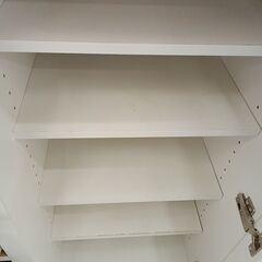 リユースのサカイ栃木店★ジモティ割あり★  レンジ台 ホワイト W88×D53.5×H101 クリーニング済み TC11692の画像