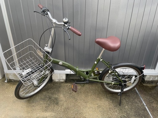 折りたたみ自転車　オリーブ　20インチ