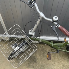 折りたたみ自転車　オリーブ　20インチの画像