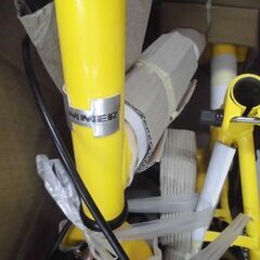 開封未使用品 HUMMER ハマー 折りたたみ自転車 20インチ FDB20R イエロー 未組立 苫小牧西店の画像